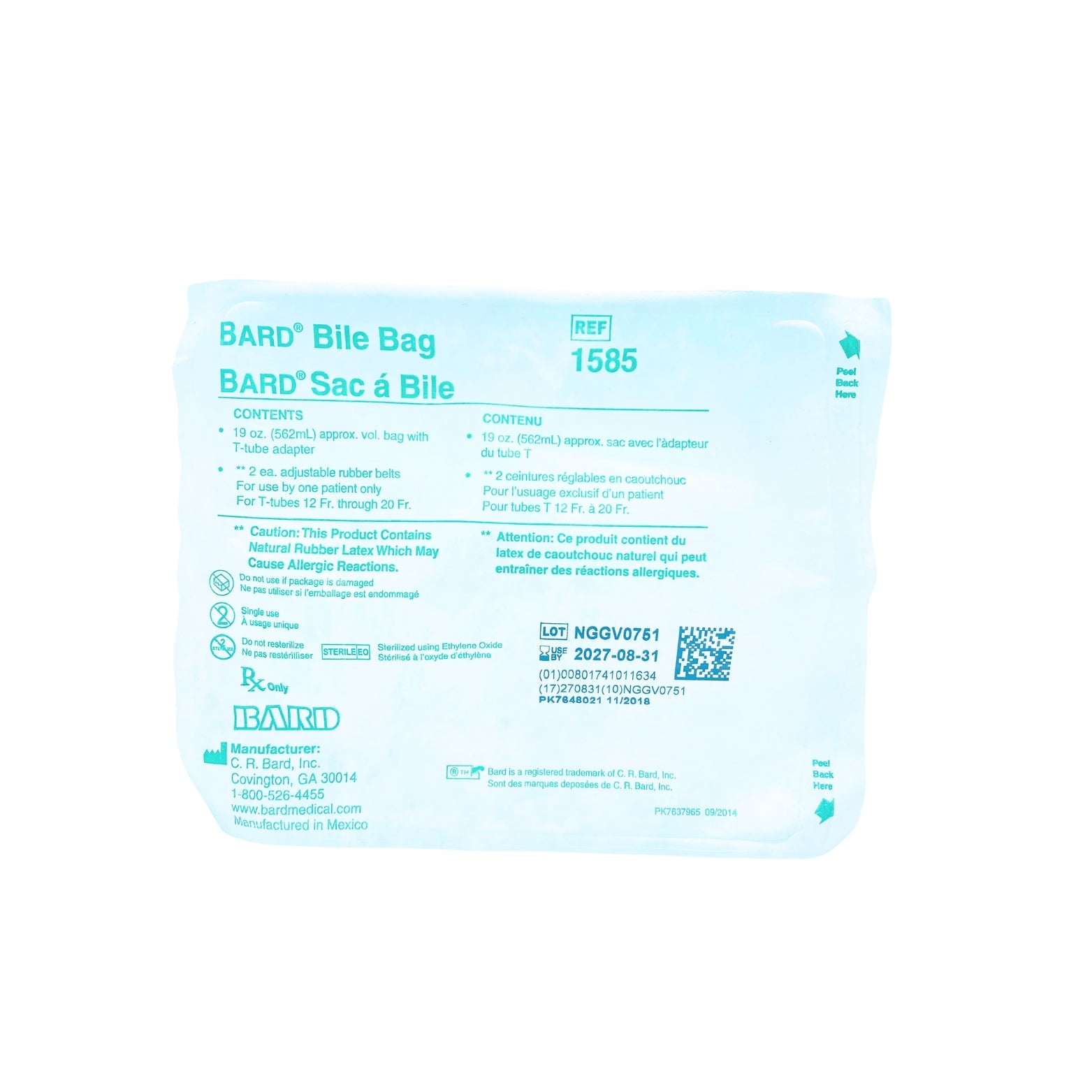 bag-bile-19oz-sterile-w-two-adj-latex-rubber-belts