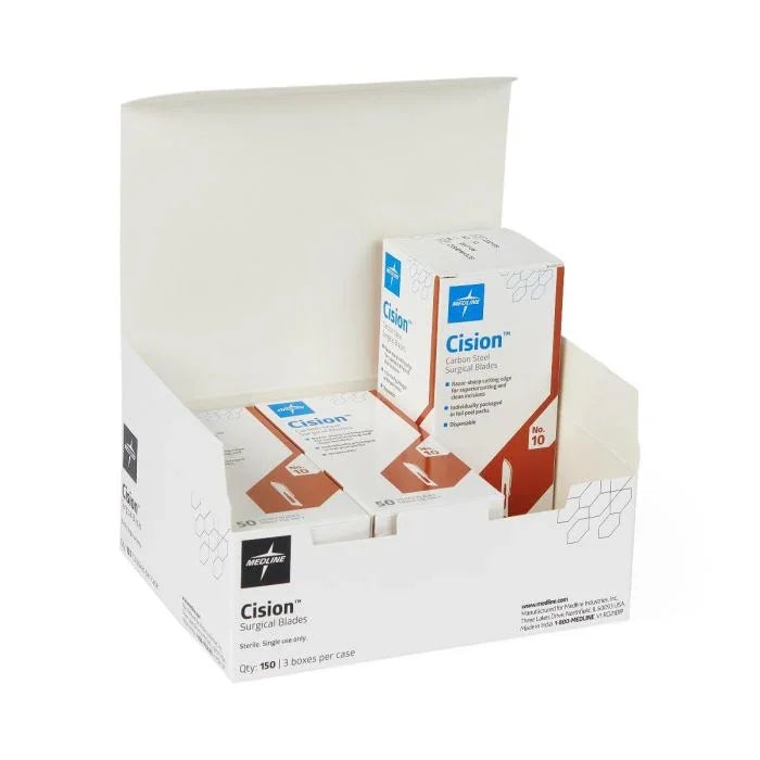 Medline Sterile Carbon Steel Surgical Blade 