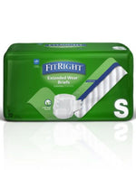 FitRight Extended Wear Briefs pack, size small, adult incontinence diapers, 30 count