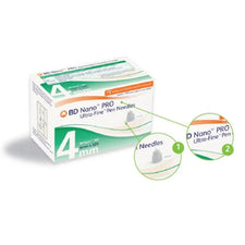 BD Nano PRO Ultra-Fine Insulin Pen Needles 4mm x 32G | 100/Box | 320555