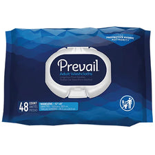 Prevail adult washcloths 48 count package, disposable hygiene wipes for home care