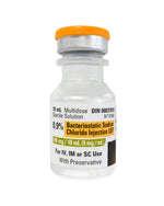 Pfizer 0.9% Bacteriostatic Sodium Chloride Injection 10mL DIN 00037818