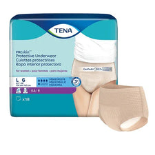 TENA PROskin protective underwear for women, large size, maximum absorbency, package of 18