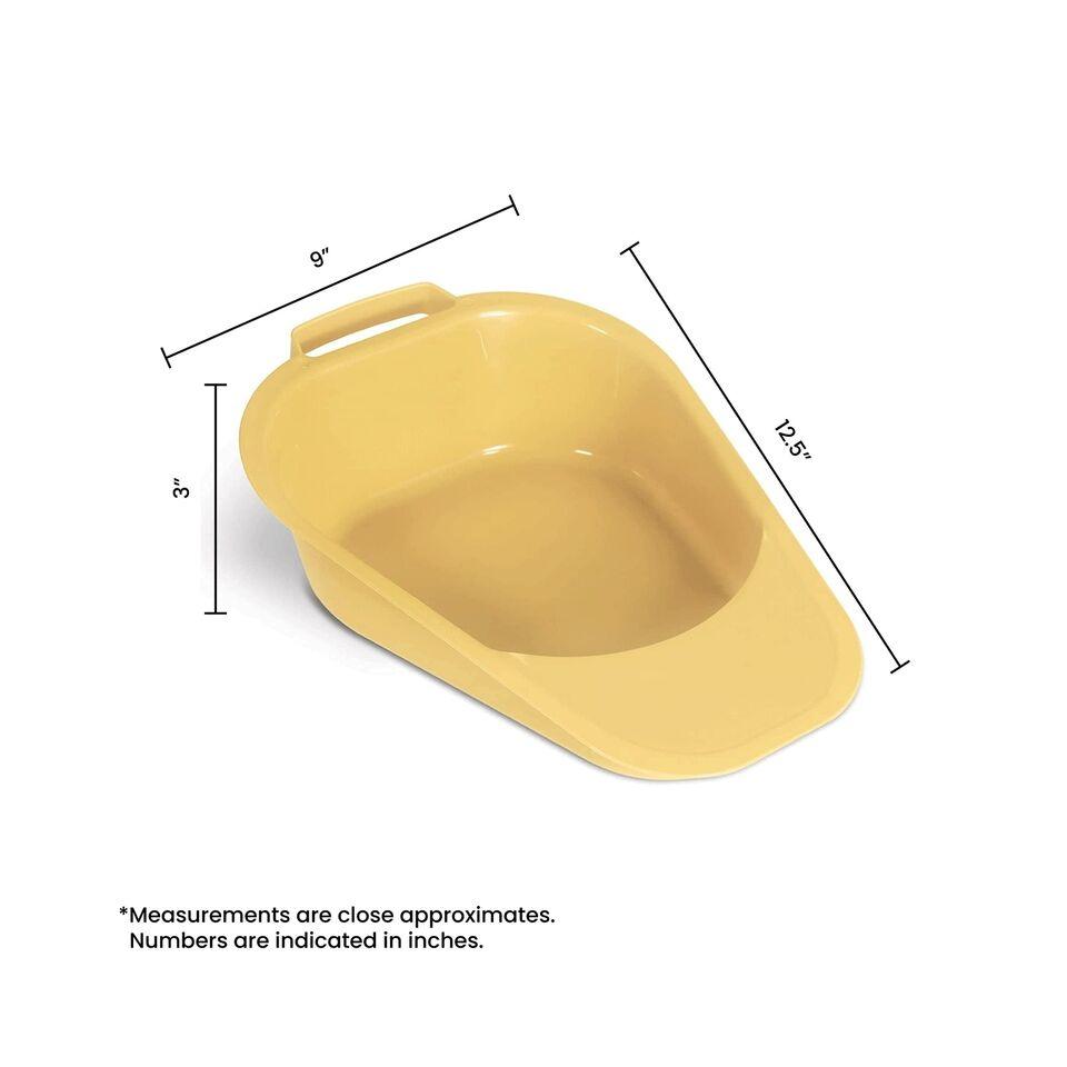 Fracture Bed Pan with Plastic Guard Yellow
