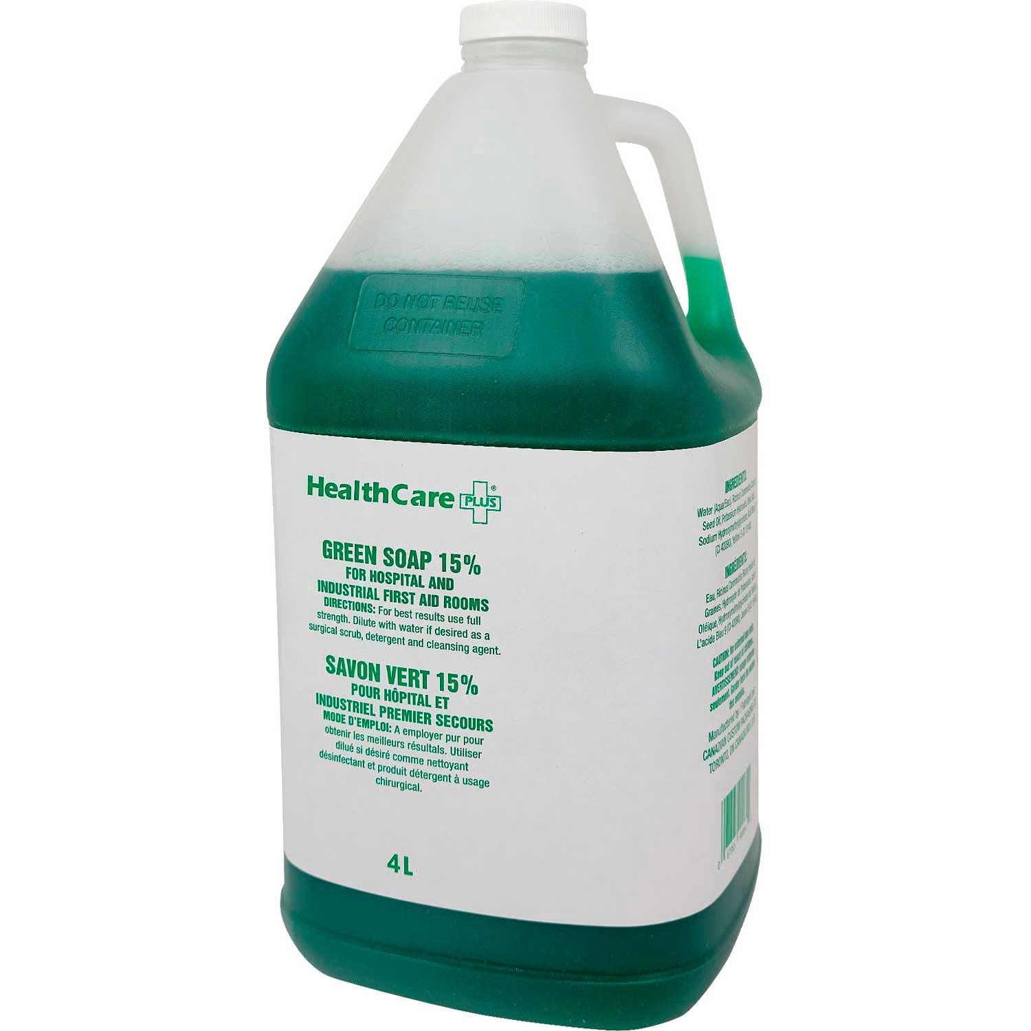 Green Soap 15 % for Hospital & Industrial First Aid Rooms - 4L