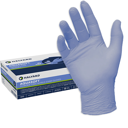 Halyard Aquasoft Nitrile Gloves 300/Box