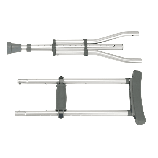 Knock Down Universal Aluminum Crutches - 4'6" to 6'6"
