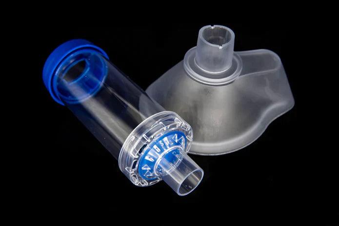 Medical Dose Inhaler (MDI Spacer) w/ Adult Mask - 180mL