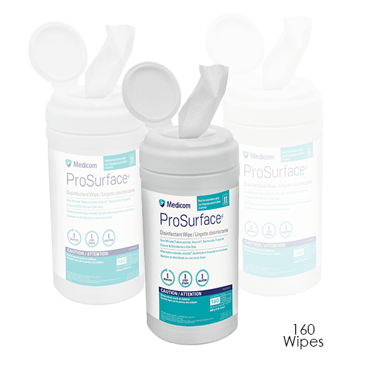 Medicom Pro Surface Disinfectant Wipes 9" x 12" (65 Wipes)