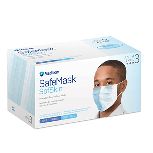 Medicom SafeMask Sofskin ASTM Level 3 - BLUE