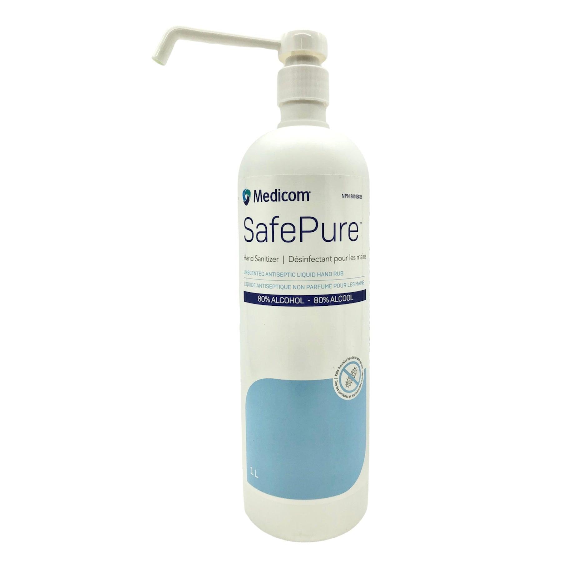 Medicom SafePure Liquid Hand Sanitizer 80% Alcohol