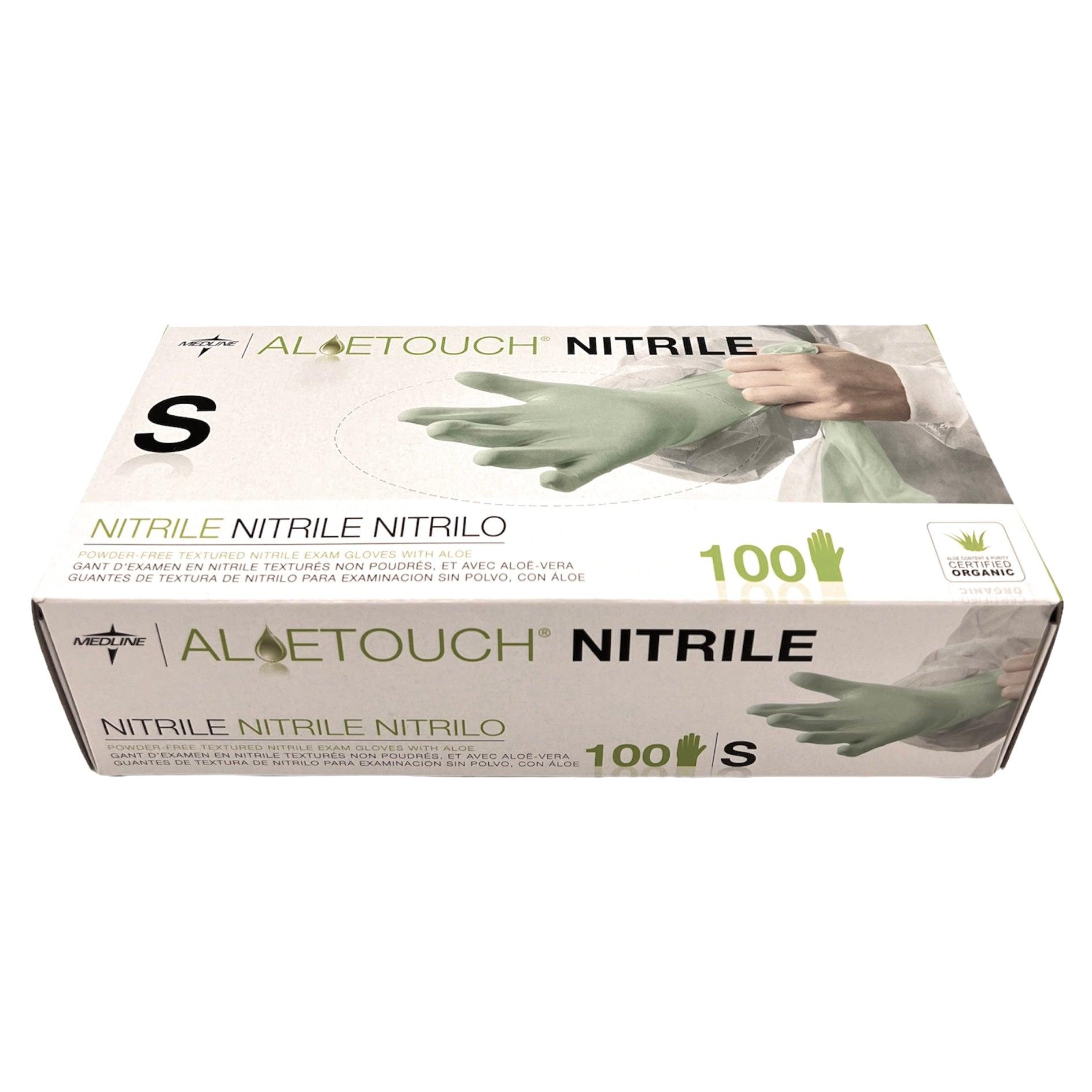 Medline Aloetouch Nitrile Powder-Free Exam Glove Chemo Approved