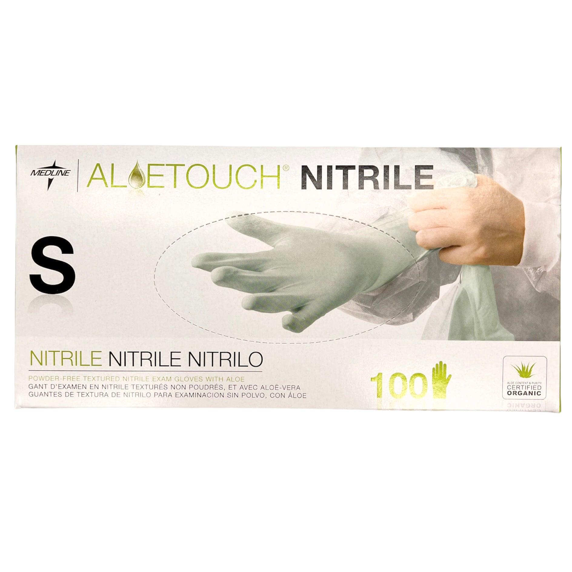 Medline Aloetouch Nitrile Powder-Free Exam Glove Chemo Approved