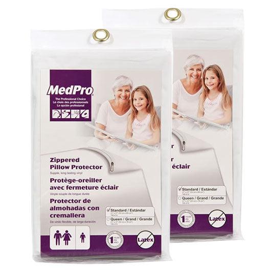MedPro Vinyl Zippered Pillow Cover 21" x 27" Waterpoof