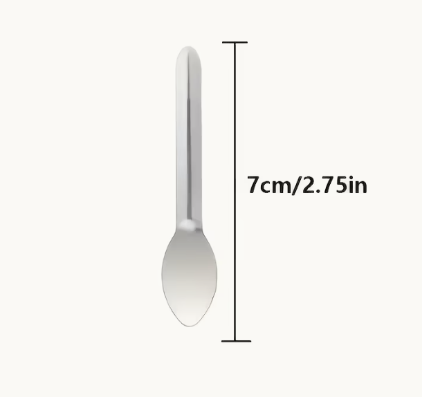 Mini Laboratory Spoon Set Stainless Steel 10/Pack
