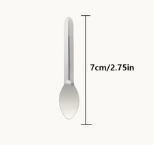 7cm/2.75in medical-grade plastic spoon for home care and long term care use
