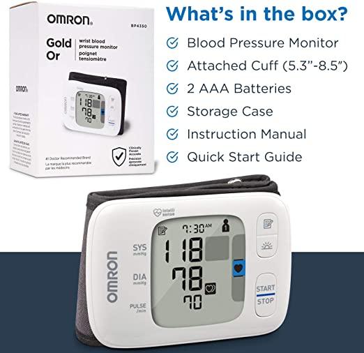 Omron Healthcare Gold Blood Pressure (BP) Monitor 7 Series Bluetooth BP4350