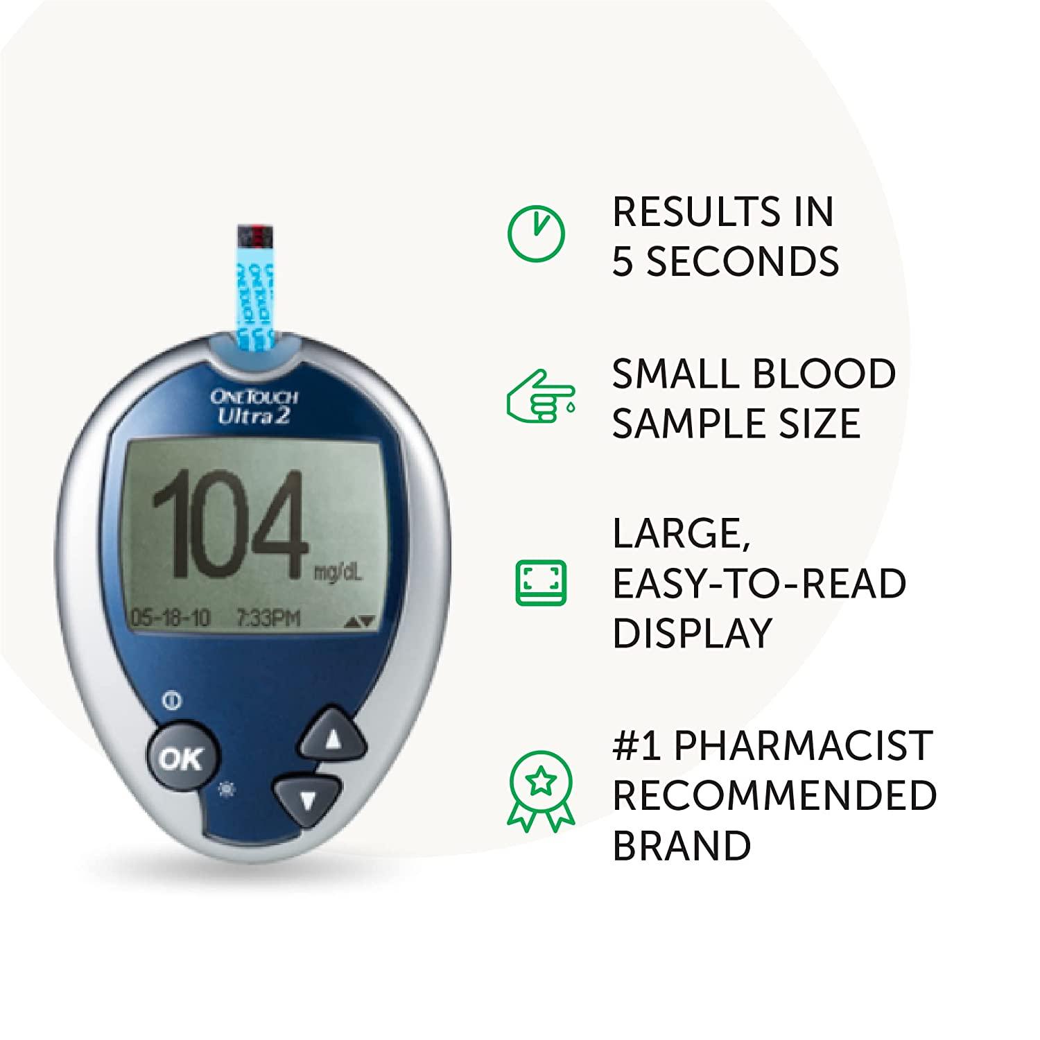 OneTouch Ultra 2 Blood Glucose Monitoring System - Complete Kit