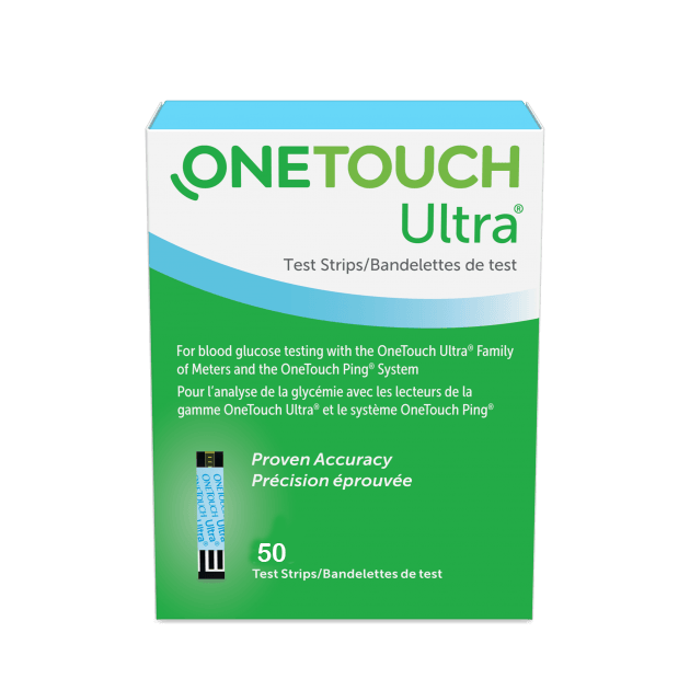 OneTouch Ultra® Blood Glucose Test Strips,(50 Strips/Bx)