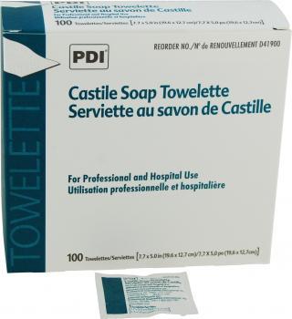 PDI - Castile Soap Towelette (100 Towelettes)