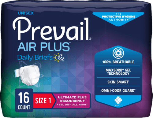 Prevail Air Ultimate Plus Briefs Size 1 Unisex