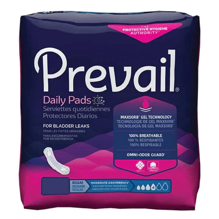 Prevail® Bladder Control Pads Moderate Case of 9 X 20s - BC-012