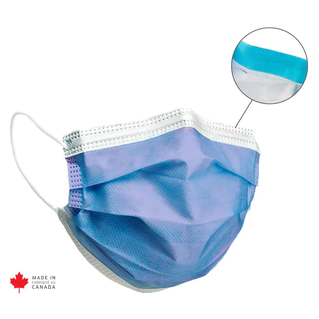 PRIMED Medical Face Mask Indigo - Anti-Fog Foam (Made in Canada)