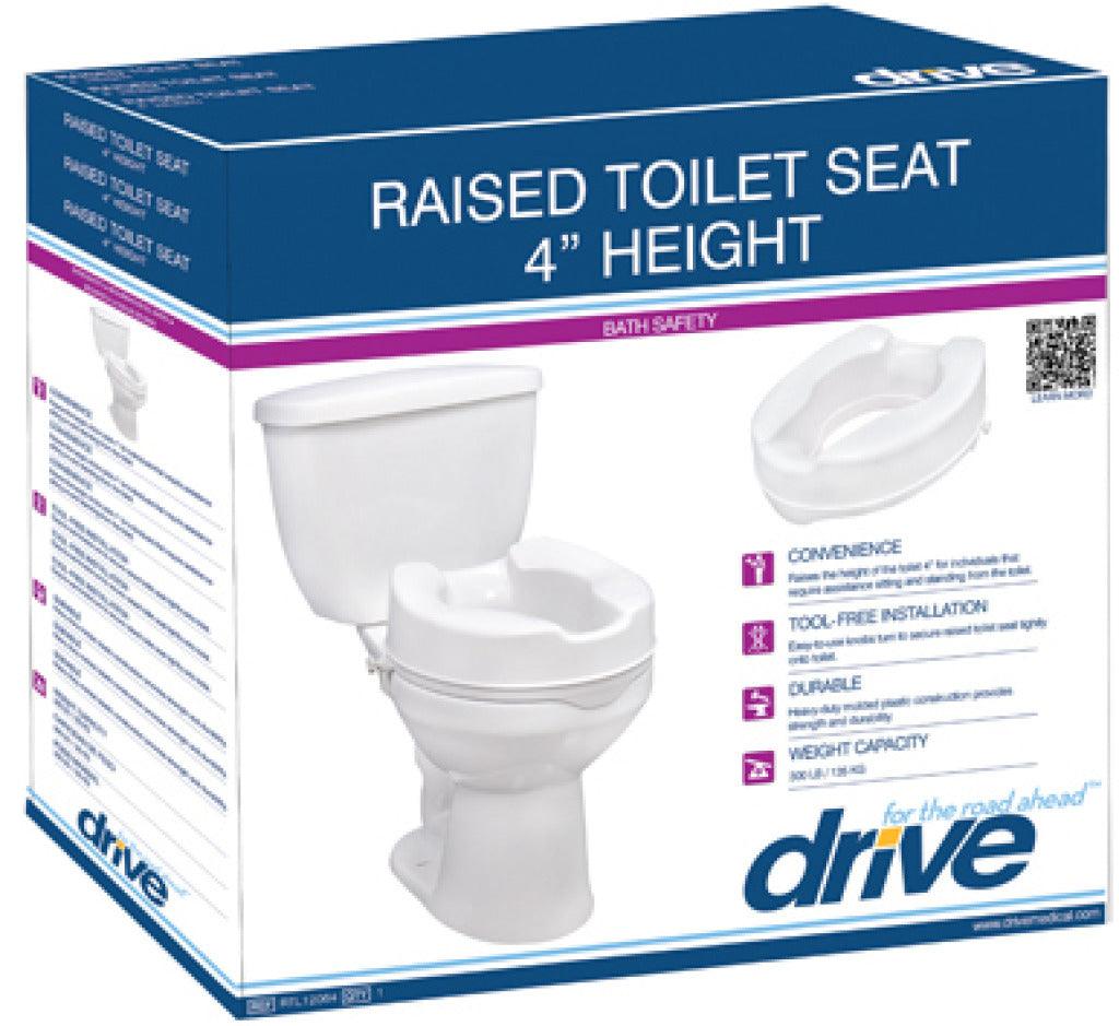 Raised Toilet Seat with Lid