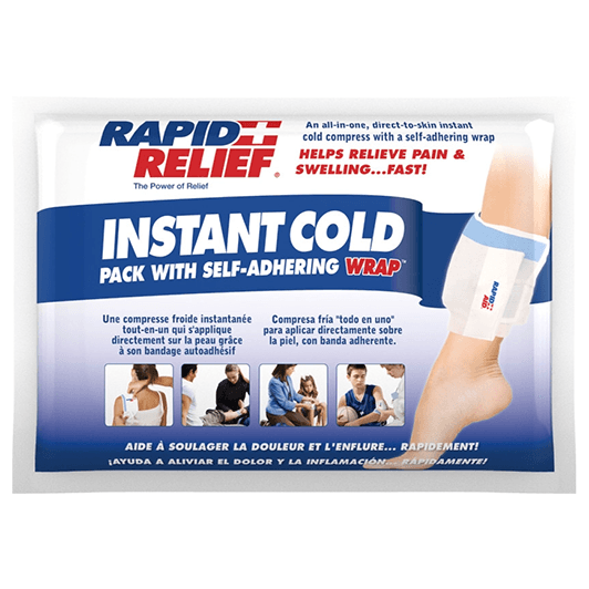 Rapid Relief Instant Cold Pack 6"x 9"- Self Adhering Wrap