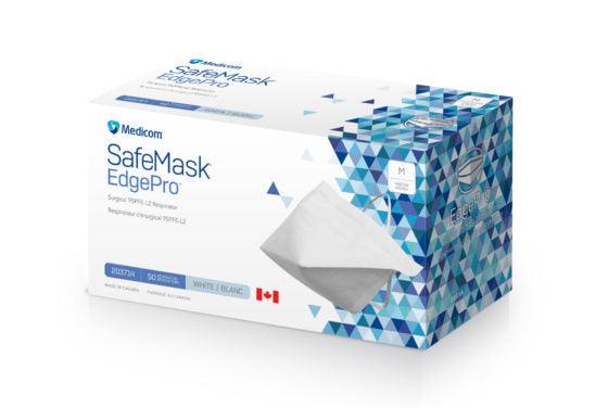 SafeMask EdgePro Surgical Face Mask 95PFE-L2 Respirator-(50 Pcs) Medium