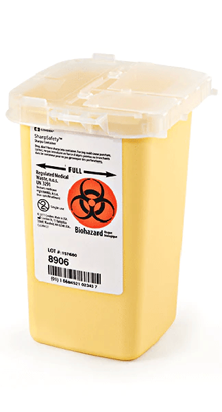 Sharp Container Phlebotomy Yellow 1 Quart