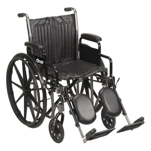 Silver Sport 2 Wheelchair, 20" Seat , Black