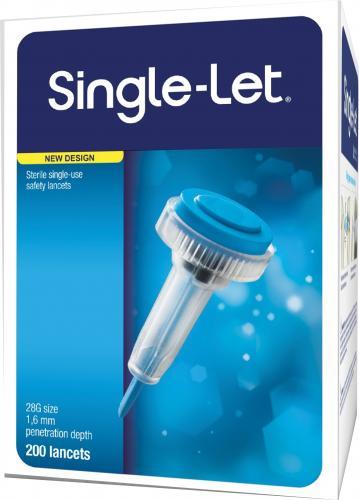 Single-Let Sterile Safety Lancet Single-Use ( 200pcs)