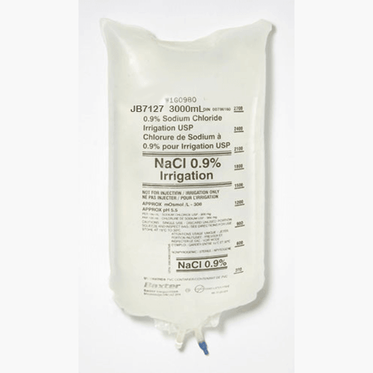Sodium Chloride 0.9% IV Bag 3000ml- pH 5.5 - Irrigation