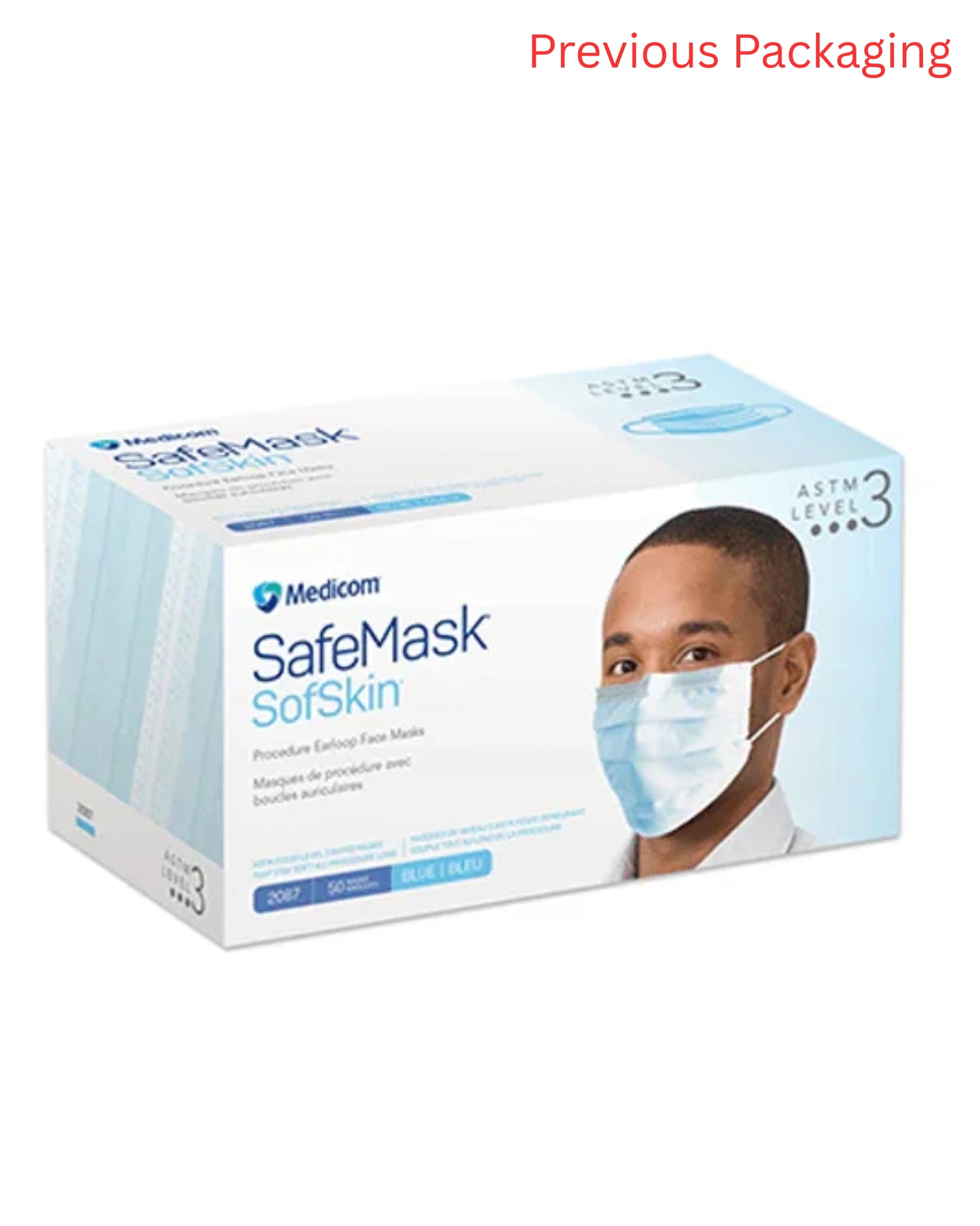 Medicom SafeMask Sofskin  ASTM Level 3 - BLUE