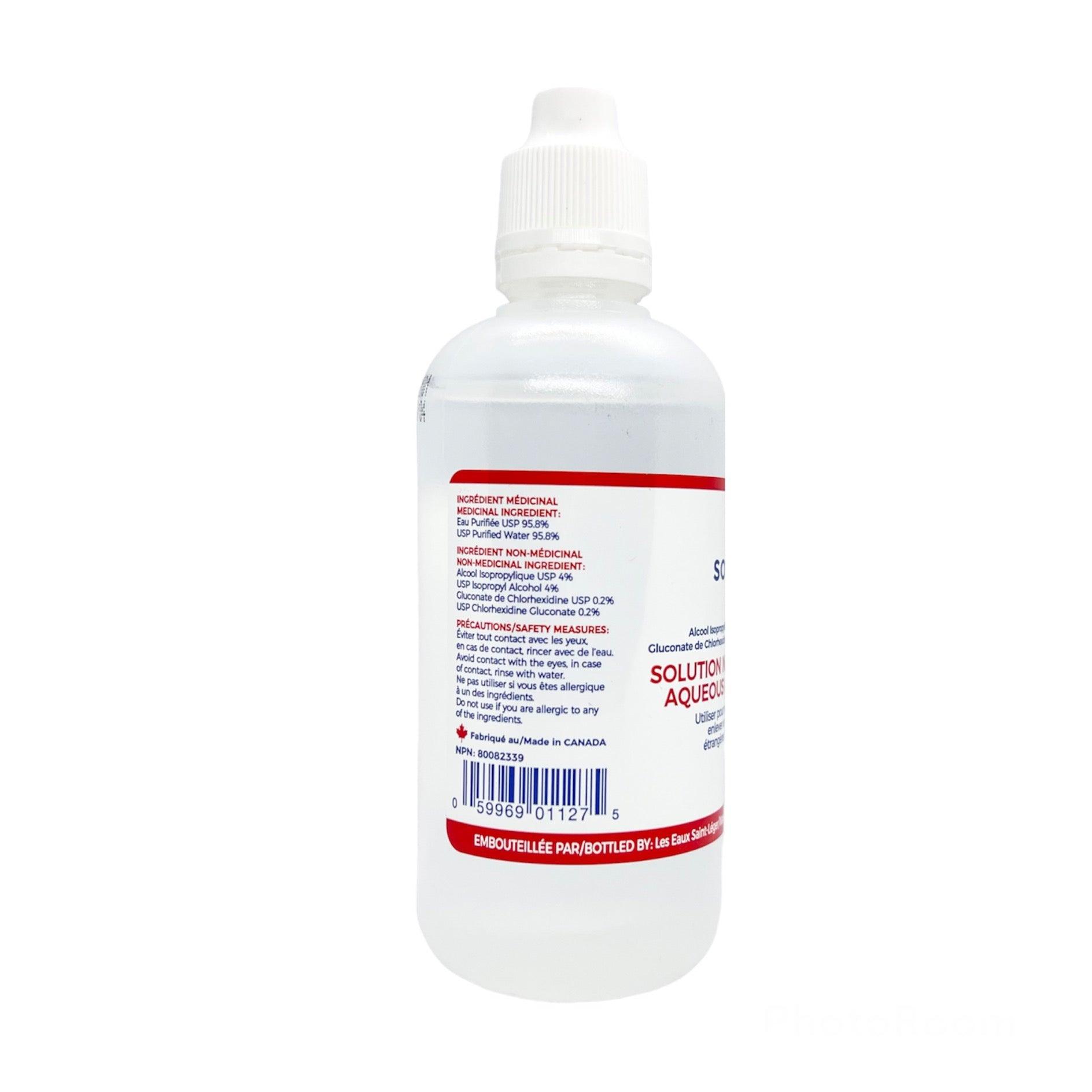 Solexin H2O - Sterile Aqueous Cleaning Solution w/ Alcohol - 120mL (24Bottles)