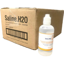 Sterile saline sodium chloride 0.9% 120ml bottle with shipping box for medical use
