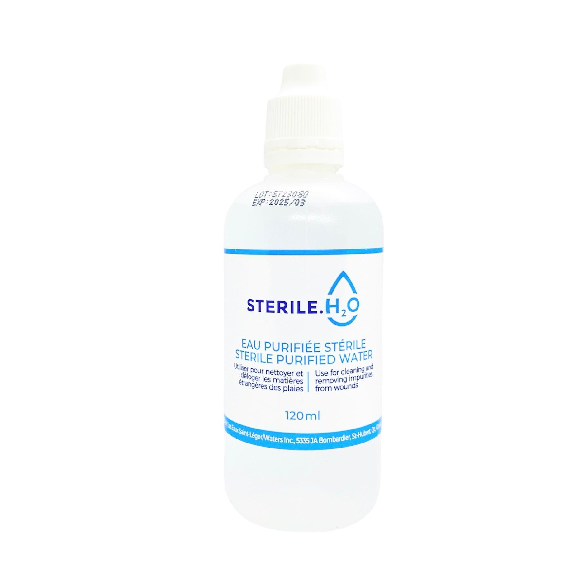 Sterile H2O - Sterile Purified Water for Irrigation 120mL (24Bottles)