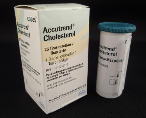 Test Blood Cholesterol Accutrend GC Strips (25/Bx)