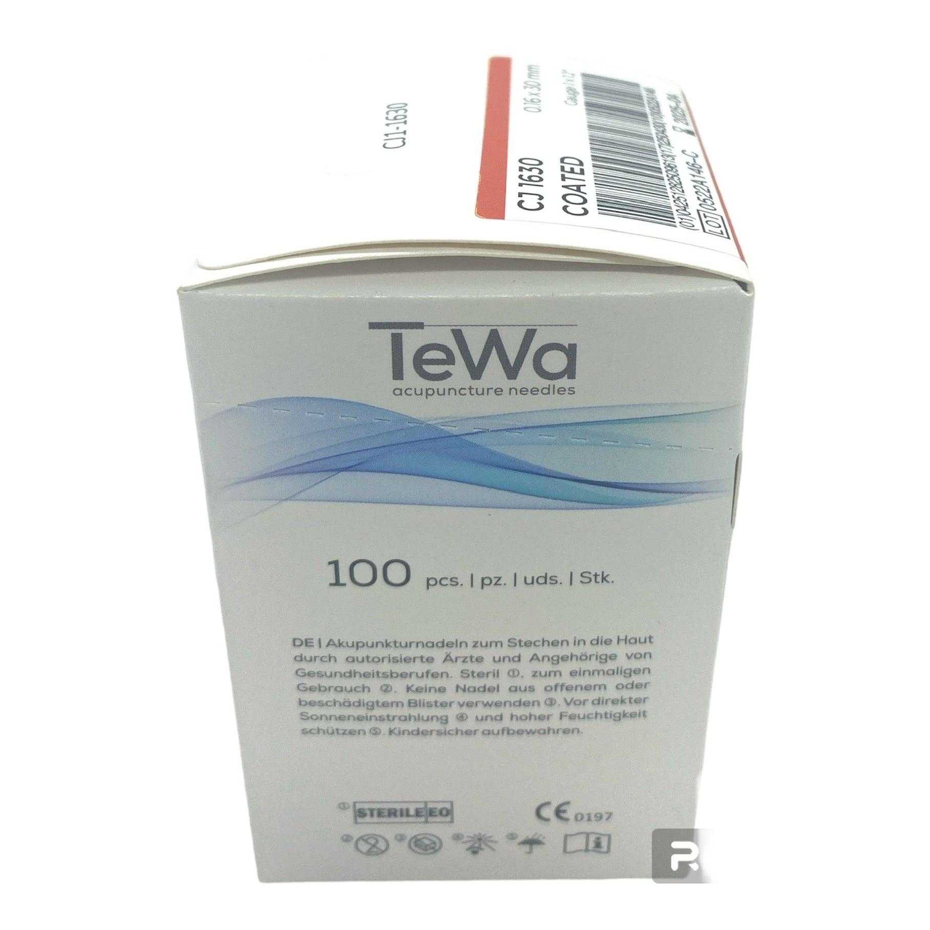 TeWa Acupuncture Needles Coated|1x1.2G| 100 Pieces