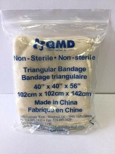 Triangular Bandage 40"x40"x56" w/ 2 Safety Pins