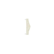 Rectangular medical heat pack with white straps on a plain background