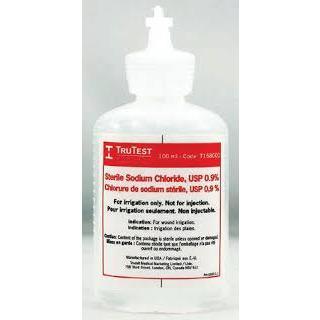 Trudell® Saline Solution 0.9% NaCl, (100mL) - Irrigation Dual Top