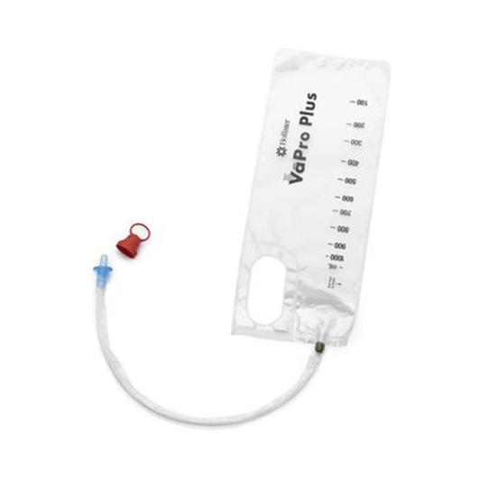 VaproPlus Hydrophilic Intermittent Catheter With Collection Bag - (30/BX)